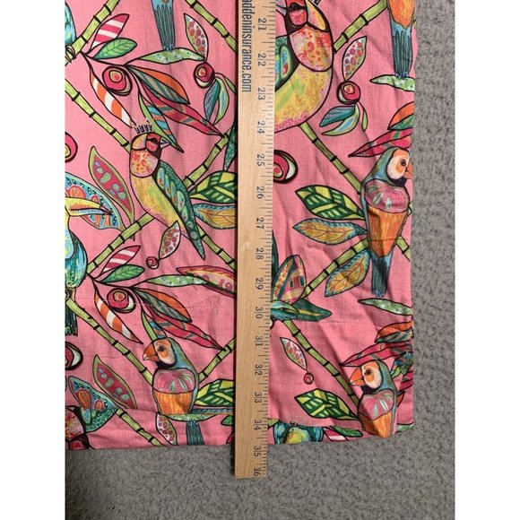Jaye’s Studio Women’s Dress Bamboo Birds Luxe Sateen Day Pink Small S Cap Sleeve - Picture 5 of 11